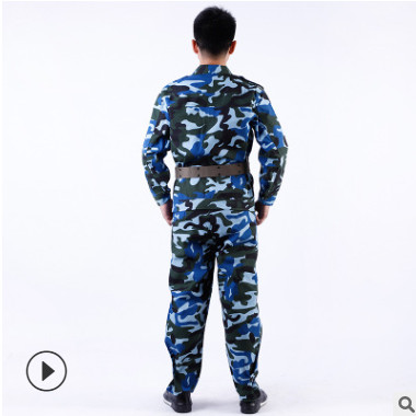 21平布07数码海洋陆军迷彩服车间工作服学生作训服军训服图2