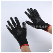 左右手600-3尼龙丁腈手套 十三针修车防油耐酸碱防护劳保胶手套图2