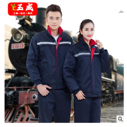2018新款棉服厚冬季工作服棉衣男女工程棉服外套工服劳保服冬装图2