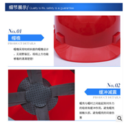 普达V型ABS安全帽工地建筑施工劳保安全防护头盔定制图2