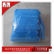 18寸一次性无纺布防尘帽条形帽双筋多用途束发网帽卫生食品帽图2
