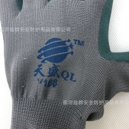 天盛强力橡胶皱纹发泡耐磨 透气 防滑劳动保护手套 强力耐磨图3