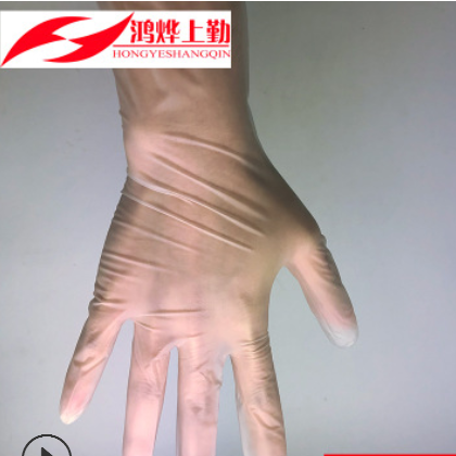 透明一次性PVC手套 美容染发手套100只盒装 食品级一次性薄膜手套图3