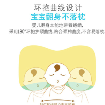 厂家直销新生婴儿枕头记忆棉 定型枕宝宝防偏头 婴儿枕一件代发图2