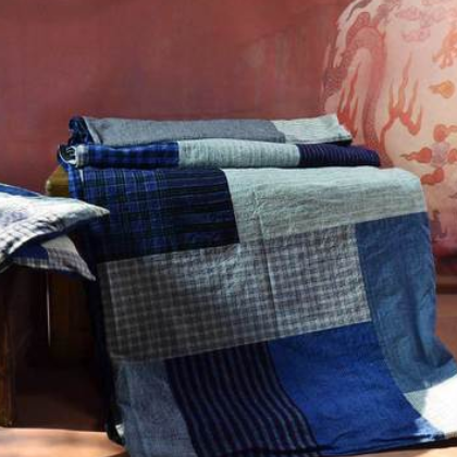 丹凤手工：农村自织老粗布纯棉床单加厚拼布被单1.5m1.8m2m床品