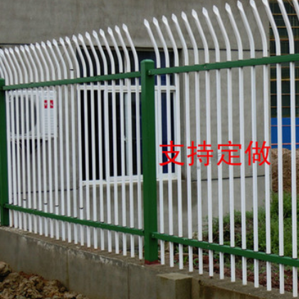 锌钢护栏 镀锌方管护栏 组装式蓝白色铁艺围栏隔离栅栏 小区护栏图3