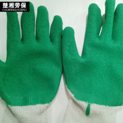 厂家直销PVC劳保手套工厂车间劳保防护手套 工业作业保护手套批发