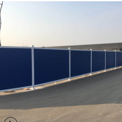 PVC施工围挡 工地彩钢板围挡 建筑施工市政围挡防护隔离栏板挡板图2