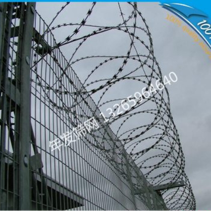 机场护栏网厂家加工订做带V型支撑叉 防爬护栏网