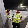 广州订做 白色防抛网钢板网护栏 高速公路防眩晕网包安装