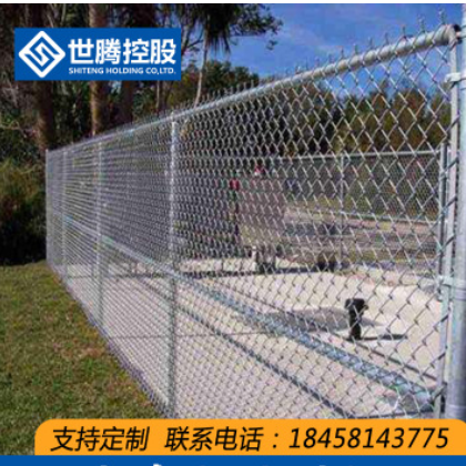 厂家订做篮球场防护网墨绿色球场围栏网优质浸塑体育场隔离网批发