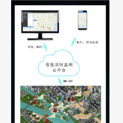 百安厂生产智能型消火栓 智能型地上式消火栓 智能栓 远程监控图2