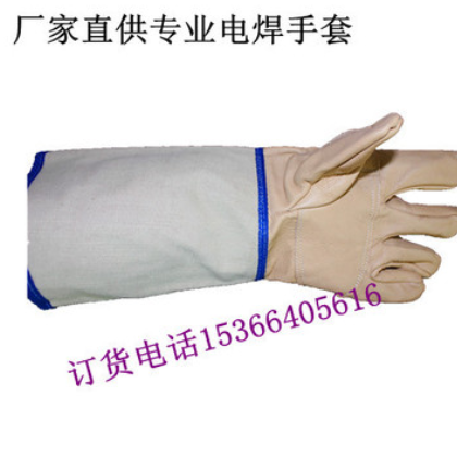 厂家直销专业定做各种真皮手套 劳保手套 电焊手套图2