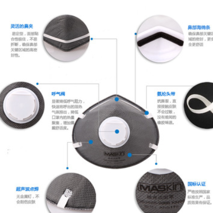 供应MASkin6175 KN95工业防尘活性炭口罩防尾气 价格面议图2