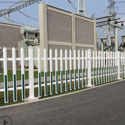 护栏围栏塑钢PVC变压器护栏电力箱变栏杆栅栏社区围墙建筑护栏