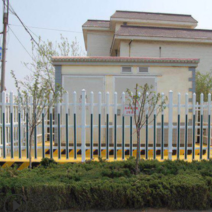 PVC护栏 塑钢变压器围栏 护栏pvc庭院围墙 塑钢变压器栅栏图3