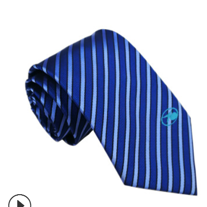 领带定制LOGO广州企业银行保险职业制服斜纹提花领带订做