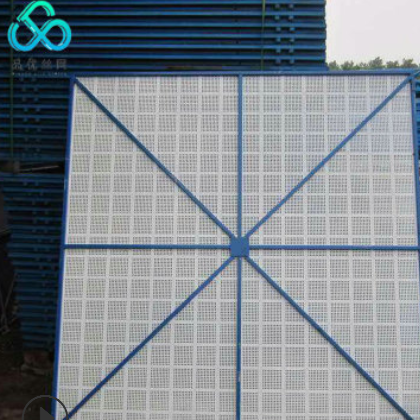 定制铝板爬架网 镀锌铝板建筑工地外围网 高层防护网