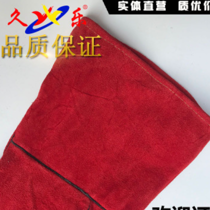 劳保防护牛二层加长加厚耐磨双层绒里内衬隔热阻燃全牛皮电焊手套图3
