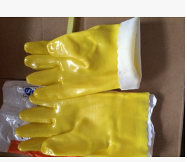 厂家直销 短兴成浸塑手套 耐酸碱手套 耐油耐腐蚀 工业劳保手套