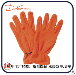工厂加工分指经典款冬季单层双刷双摇摇粒绒保暖手套加厚秋冬手套