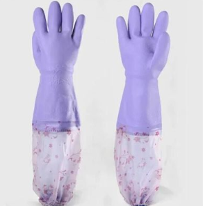 东亚808-4家用保暖接袖手套洗碗耐油防水乳胶防护手套