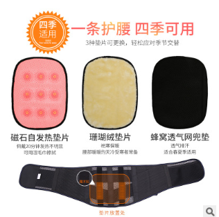 夏季新款自发热透气钢板护腰 四季支撑透气护腰 腰椎间盘男女通用图2