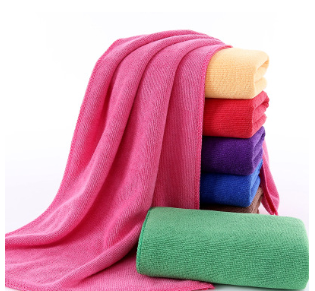 高阳毛巾面巾 超吸水印花毛巾涤纶擦车巾 可定制logo劳保毛巾