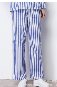 病号服 纯棉长袖 蓝白条套装 病人服病员住院服老人护理服图2