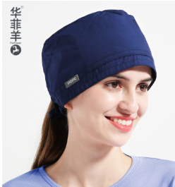 手术帽女手术室帽子涤棉口腔美容护士帽男医生帽孕产妇纯色月子帽