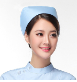 厂家直销批发护士帽 定制涤棉薄款厚款白色粉色蓝色护士工作帽子