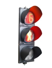 LED交通信号灯 300mm倒计时人行信号灯三单元人行交通红绿灯图2