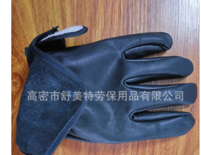 批发电焊防护劳保手套 短款加厚非一次性羊皮手套 防烫电焊手套