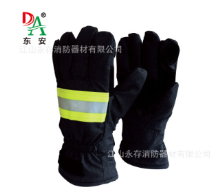 直销东安消防认证 手套 灭火防护手套 2-C防火阻燃手套 芳纶面料图1