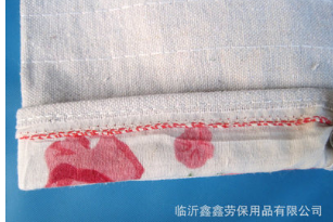 帆布手套 批发厂家直销劳保手套帆布双层半衬5道线布手套工业防护图3