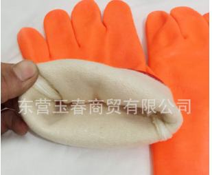 直销防滑耐油耐酸碱乳胶手套加厚橡胶工业劳保手套劳保防护用品图2