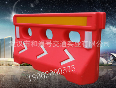 厂家供应 加强三孔水马 施工注水三孔水马 带箭头贴膜三孔水马图2