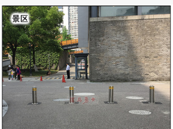 20汉马勇士正品+可拆卸路桩/学校挡车立柱/门口防撞柱/不锈钢护柱图3