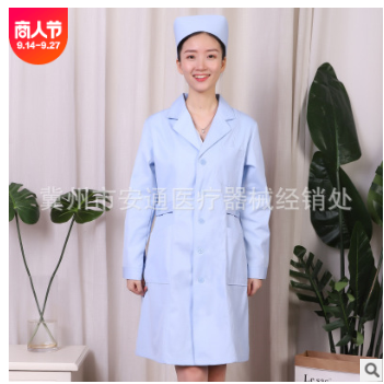 护士服长短袖医生女薄西装领护士服 口腔牙科药店医院护理护士服图3
