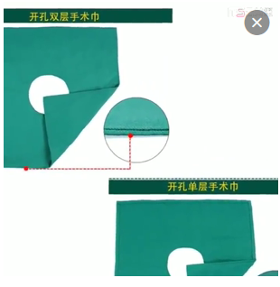 批发定制口腔牙科移植五件套全棉消毒手术包布铺巾手术单洞巾孔巾图3
