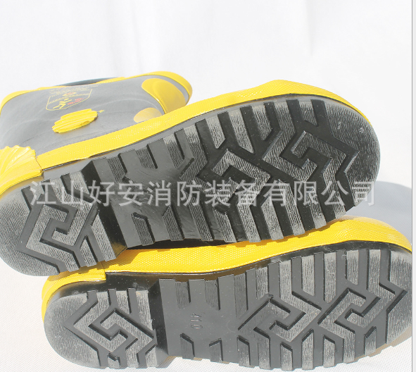 消防员灭火防护靴 抢险救援靴 消防靴 02消防靴带钢板带耳朵图2