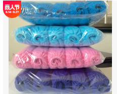 5克特厚无纺布鞋套 100只 防尘耐磨防滑鞋套可重复使用图3
