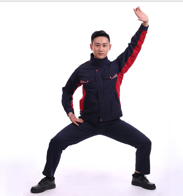 秋季长袖防静电工作服套装拼色劳保服厂服定制批发车间工服定做图2