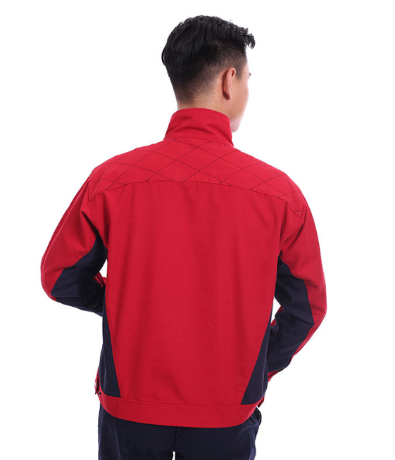 秋季长袖防静电工作服套装拼色劳保服厂服定制批发车间工服定做图3