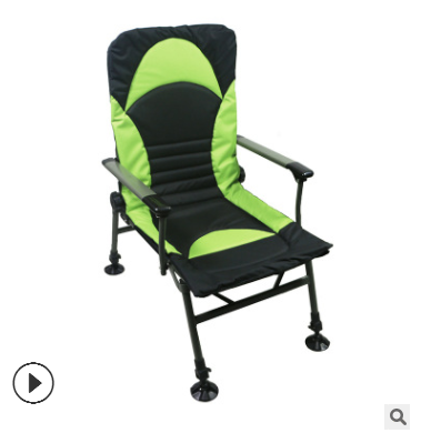 新款户外折叠钓鱼椅多功能露营沙滩椅便携软垫休闲折叠椅厂家批发