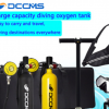 DCCMS潜水氧气罐氧气瓶水便携式潜水呼吸器水肺潜水备用救生气瓶