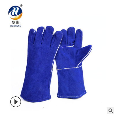 牛二层皮电焊专用手套 耐高温耐磨劳保工作手套 电工专用手套批发