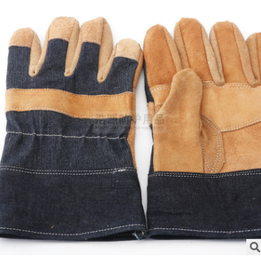 供应头层牛皮劳保防护手套|电焊手套结实耐用