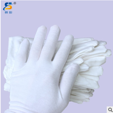 低价批发作业手套白色纯棉礼仪手套质检白手套厂家定制劳保手套