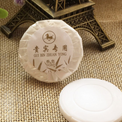 宾馆客房一次性洗浴香皂 圆形香皂小肥皂厂家直销 酒店一次性香皂图3